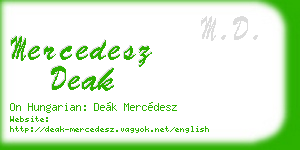 mercedesz deak business card